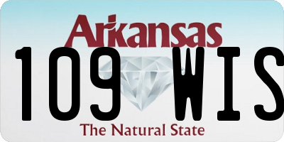 AR license plate 109WIS