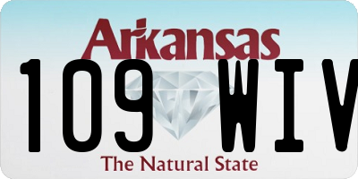 AR license plate 109WIV