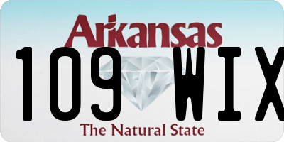AR license plate 109WIX