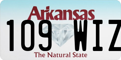 AR license plate 109WIZ