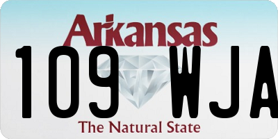 AR license plate 109WJA