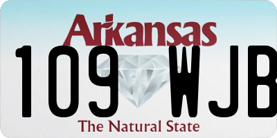 AR license plate 109WJB