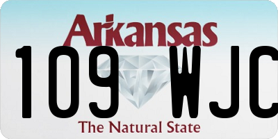AR license plate 109WJC