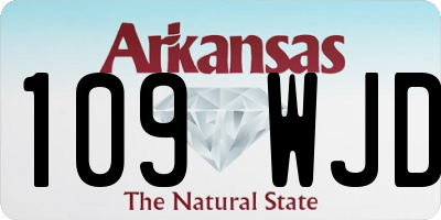 AR license plate 109WJD