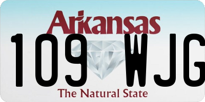 AR license plate 109WJG