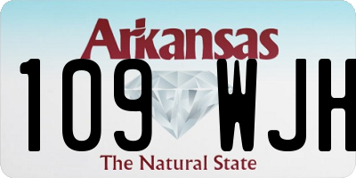AR license plate 109WJH