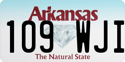 AR license plate 109WJI