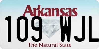AR license plate 109WJL