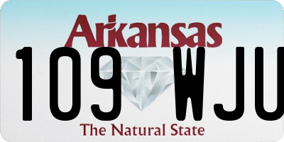 AR license plate 109WJU