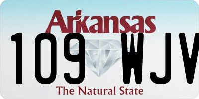 AR license plate 109WJV