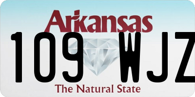 AR license plate 109WJZ