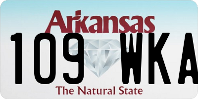 AR license plate 109WKA