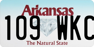 AR license plate 109WKC
