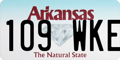 AR license plate 109WKE