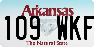AR license plate 109WKF