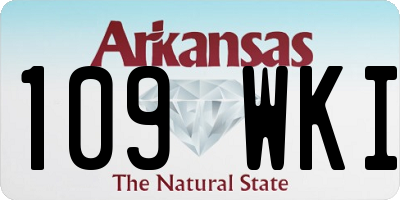 AR license plate 109WKI
