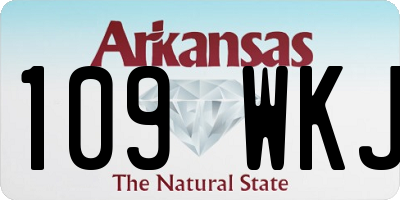 AR license plate 109WKJ