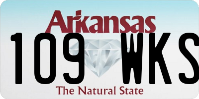 AR license plate 109WKS