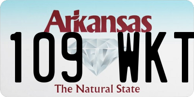 AR license plate 109WKT
