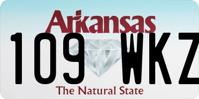AR license plate 109WKZ