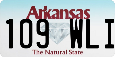 AR license plate 109WLI