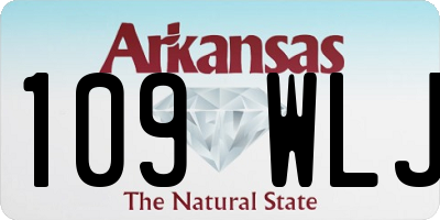 AR license plate 109WLJ