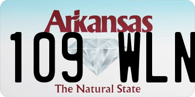 AR license plate 109WLN