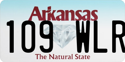 AR license plate 109WLR