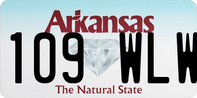 AR license plate 109WLW