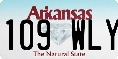 AR license plate 109WLY