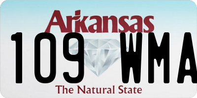 AR license plate 109WMA