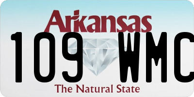 AR license plate 109WMC