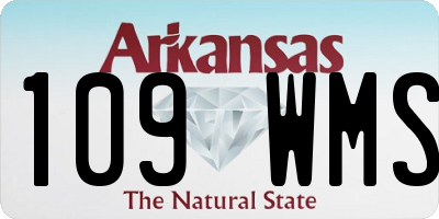 AR license plate 109WMS