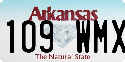 AR license plate 109WMX