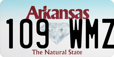 AR license plate 109WMZ