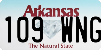 AR license plate 109WNG