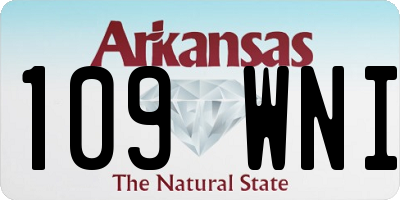 AR license plate 109WNI