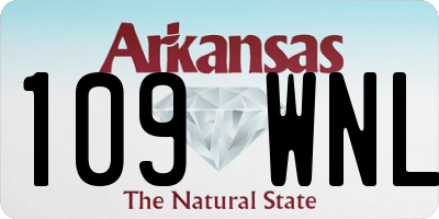 AR license plate 109WNL