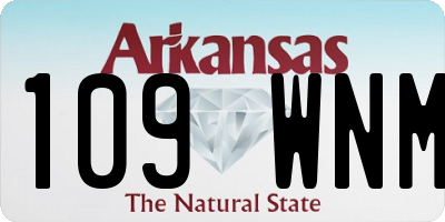 AR license plate 109WNM