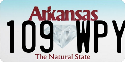 AR license plate 109WPY