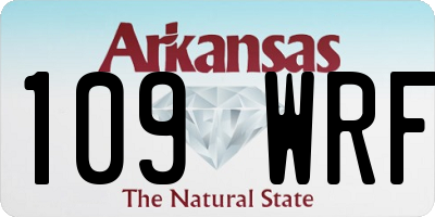 AR license plate 109WRF