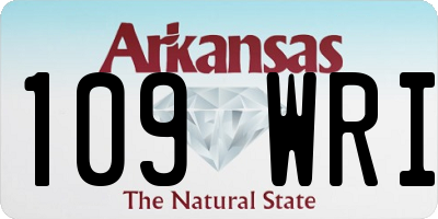 AR license plate 109WRI
