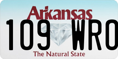 AR license plate 109WRO