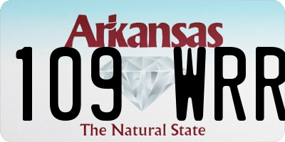 AR license plate 109WRR