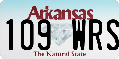 AR license plate 109WRS