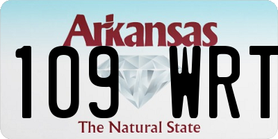 AR license plate 109WRT