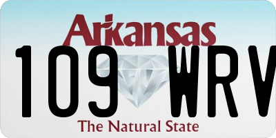 AR license plate 109WRV