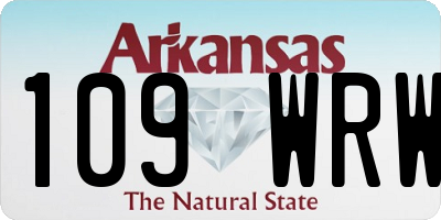 AR license plate 109WRW