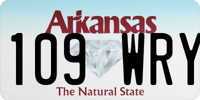AR license plate 109WRY