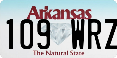 AR license plate 109WRZ